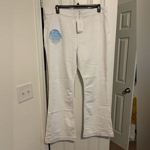 NWT Ms. Cello White Denim Flare Leg Jeans Size 3X
